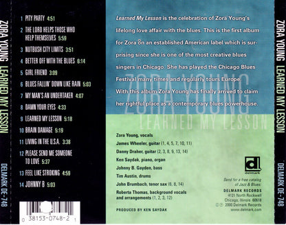 Zora Young : Learned My Lesson (CD, Album)
