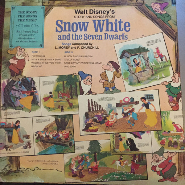 Various : Walt Disney's Story And Songs From Snow White And The Seven Dwarfs (LP, Album, Mono, Gat)