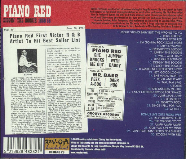 Piano Red : Diggin' The Boogie 1950-1956 (CD, Comp)