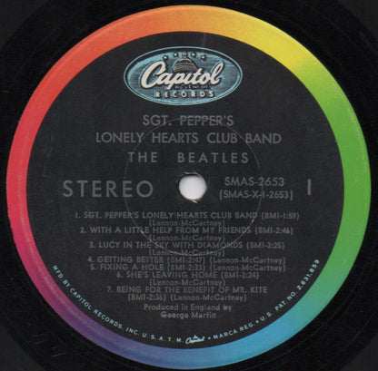 The Beatles : Sgt. Pepper's Lonely Hearts Club Band (LP, Album, Scr)