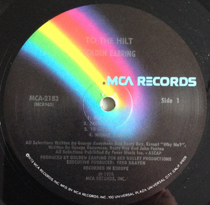 Golden Earring : To The Hilt (LP, Album, Pin)
