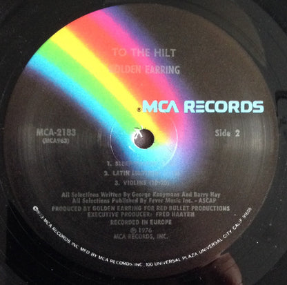 Golden Earring : To The Hilt (LP, Album, Pin)