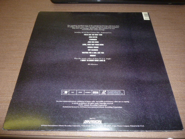 Foreigner : Feels Like The Very First Time (Laserdisc, 12", NTSC)