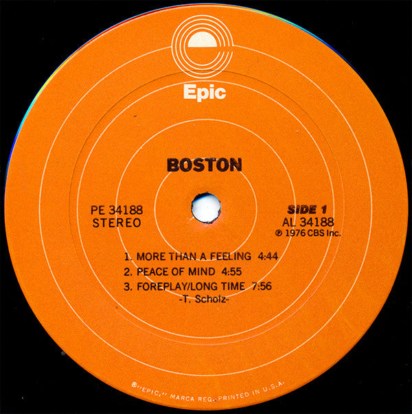 Boston : Boston (LP, Album, Pit)
