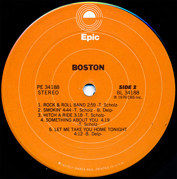 Boston : Boston (LP, Album, Pit)