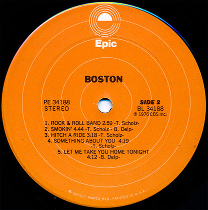 Boston : Boston (LP, Album, Pit)