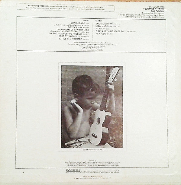 José Feliciano : Feliciano / 10 To 23 (LP, Album, Ind)
