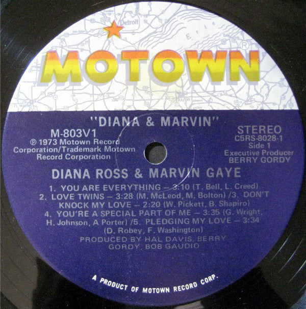 Diana Ross & Marvin Gaye : Diana & Marvin (LP, Album, Hol)