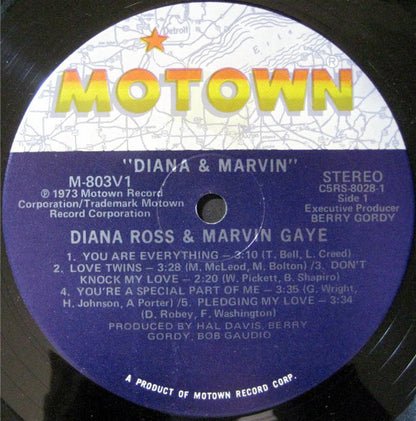 Diana Ross & Marvin Gaye : Diana & Marvin (LP, Album, Hol)