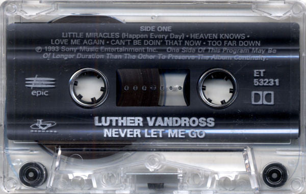 Luther Vandross : Never Let Me Go (Cass, Album, Dol)