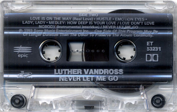 Luther Vandross : Never Let Me Go (Cass, Album, Dol)