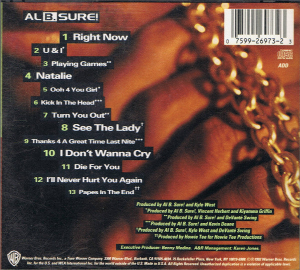 Al B. Sure! : Sexy Versus (CD, Album, ARC)