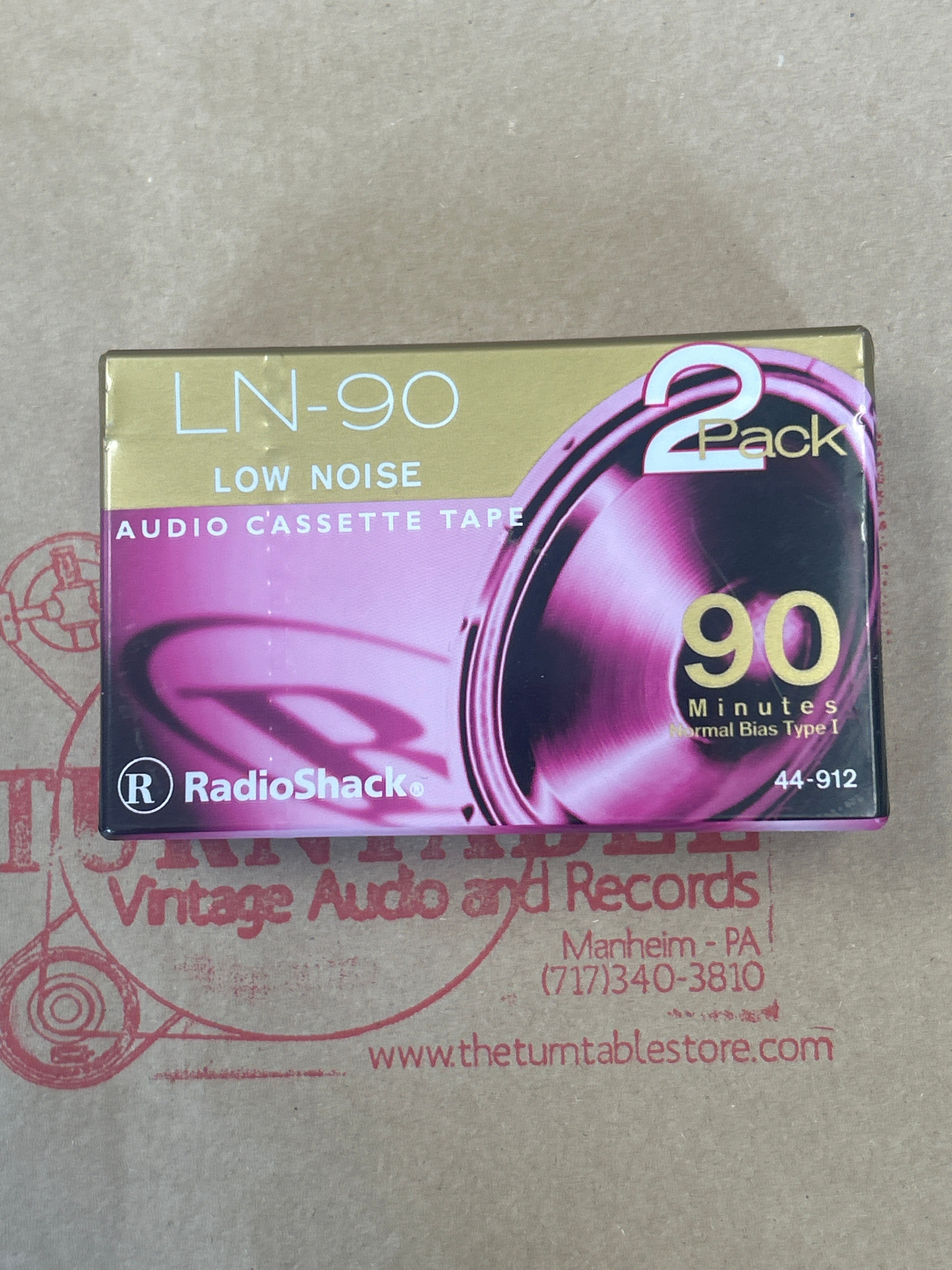 2000-01 RadioShack LN-90 90 mins Blank Cassette (x2 Pair) SEALED