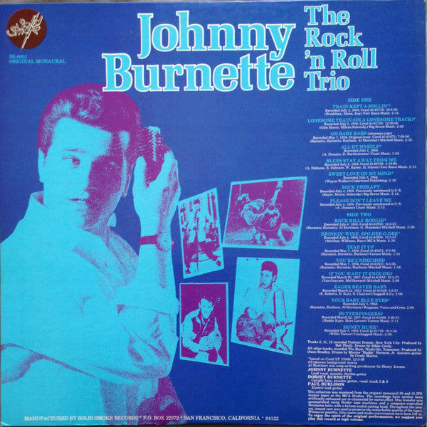 Johnny Burnette / The Rock 'N Roll Trio* : Tear It Up (LP, Comp, Mono, PRC)