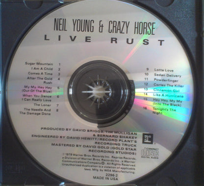 Neil Young & Crazy Horse : Live Rust (CD, Album, RE, SRC)