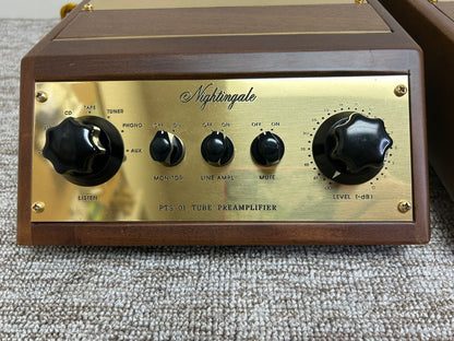 Nightingale PTS-01 Tube Mono Preamplifiers * Matched Set of Two * Fully Serviced