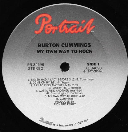 Burton Cummings : My Own Way To Rock (LP, Album, Ter)
