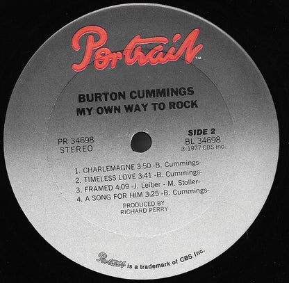 Burton Cummings : My Own Way To Rock (LP, Album, Ter)