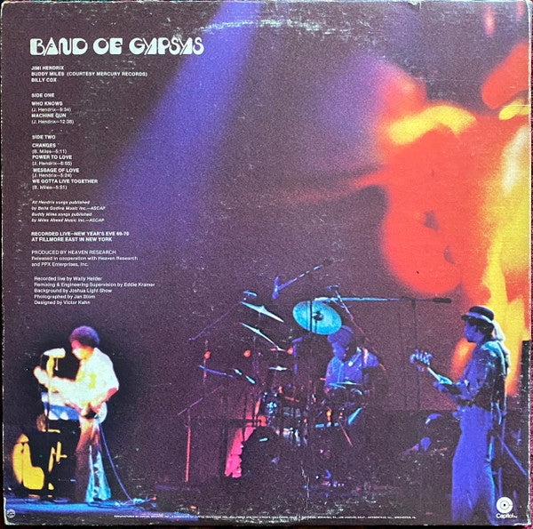 Hendrix* : Band Of Gypsys (LP, Album, Win)