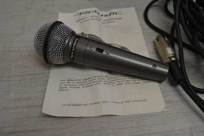Realistic 33-984A Highball Dynamic Microphone * Box * Manual * Fully Serviced