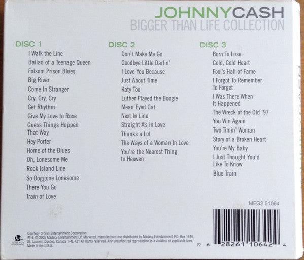 Johnny Cash : Bigger Than Life Collection (3xCD, Comp)