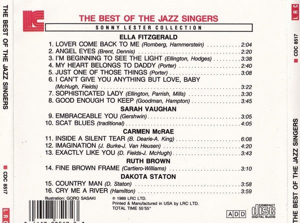 Various : The Best Of The Jazz Singers (CD, Comp)