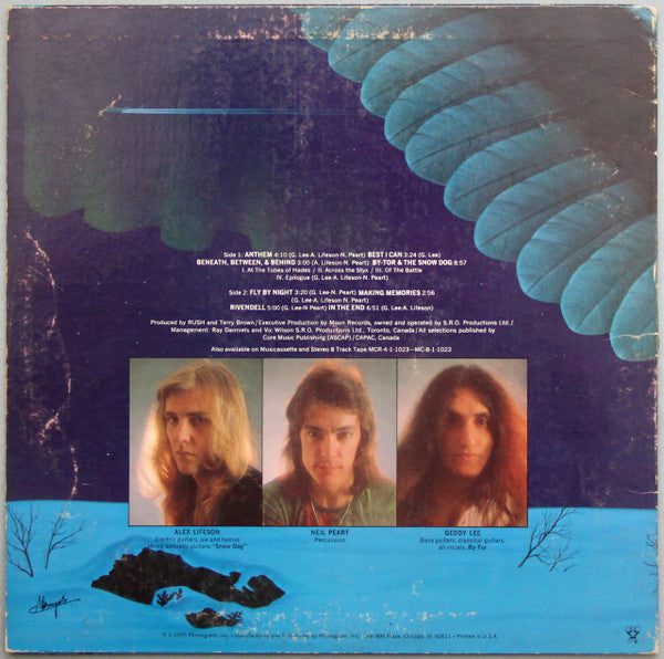 Rush : Fly By Night (LP, Album, Pit)