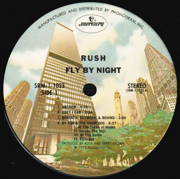 Rush : Fly By Night (LP, Album, Pit)