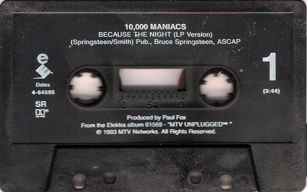 10,000 Maniacs : Because The Night (Cass, Single)