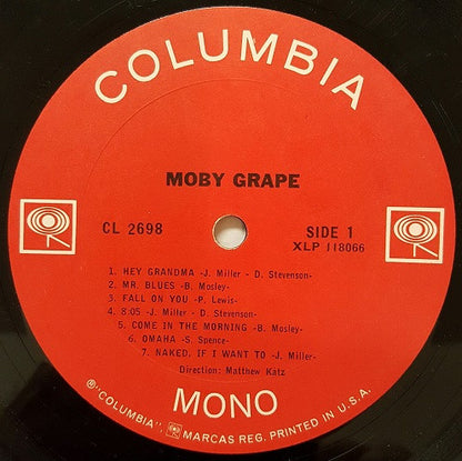 Moby Grape : Moby Grape (LP, Album, Mono, 1st)