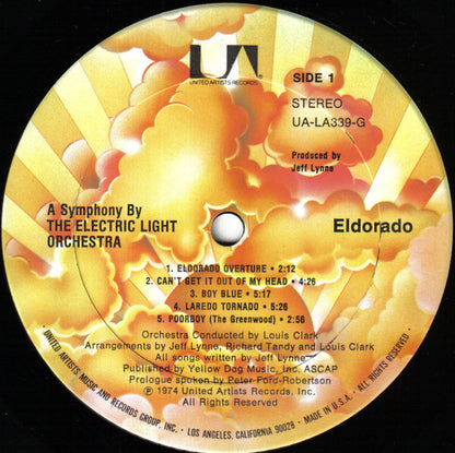 Electric Light Orchestra : Eldorado - A Symphony By The Electric Light Orchestra (LP, Album, RE, Ter)