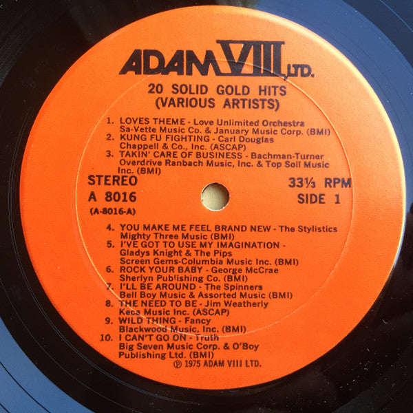 Various : 20 Solid Gold Hits (LP, Comp, Red)