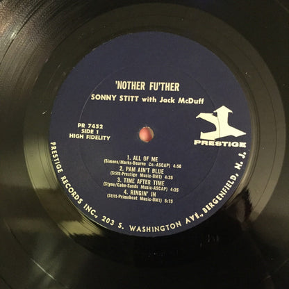 Sonny Stitt With Brother Jack McDuff : 'Nuther Fu'ther (LP, Album, Mono, RE)