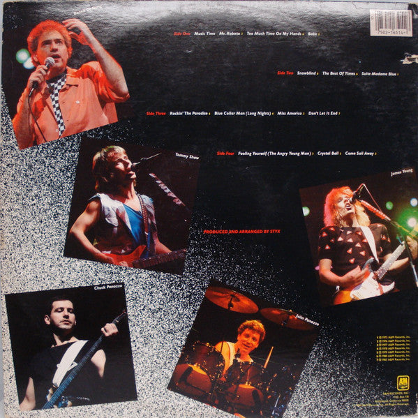 Styx : Caught In The Act Live (2xLP, Album, Mon)