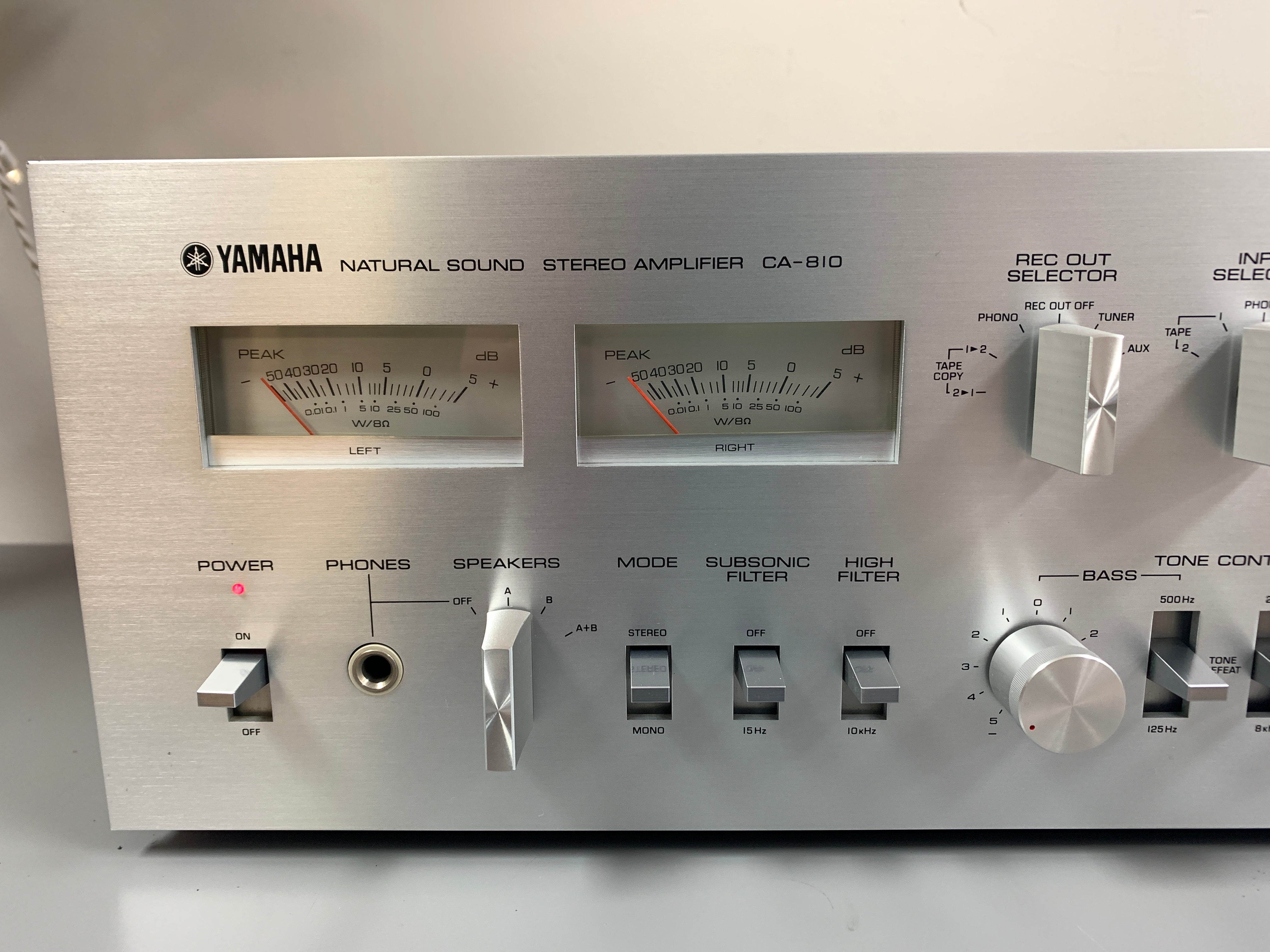 YAMAHA（NATURAL SOUND STEREO AMPLIFIER） Yamaha CA-810 Stereo Integrated Amplifier – The Turntable Store
