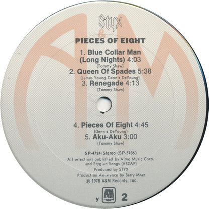 Styx : Pieces Of Eight (LP, Album, RP, Y -)