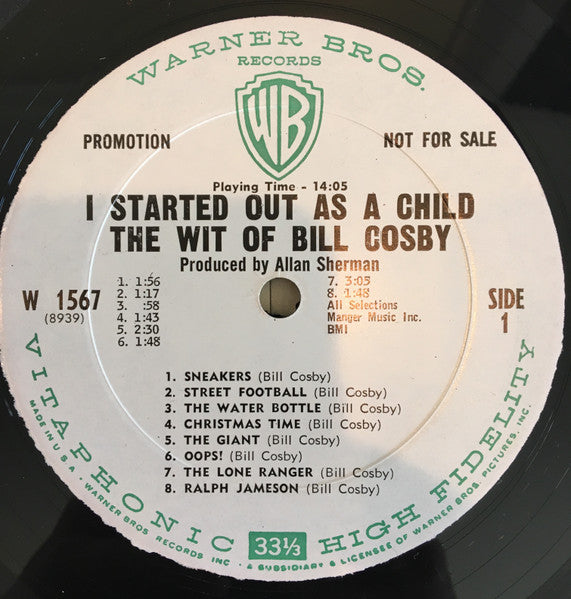Bill Cosby : I Started Out As A Child (LP, Album, Promo)