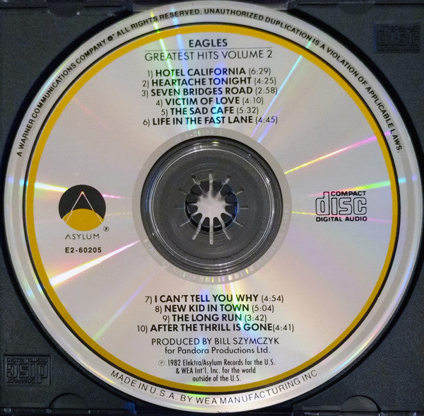 Eagles : Eagles Greatest Hits Volume 2 (CD, Comp, Club, RE, SRC)
