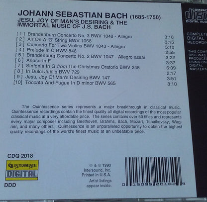 J.S. Bach* : Jesu, Joy Of Man's Desiring (CD, Album, Comp)