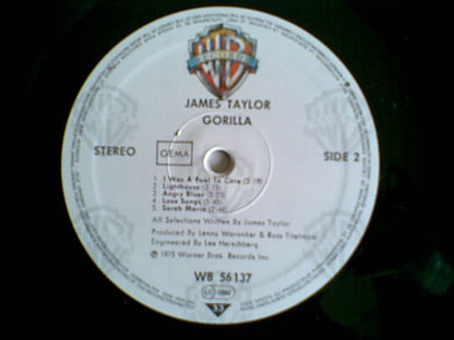 James Taylor (2) : Gorilla (LP, Album, RE)
