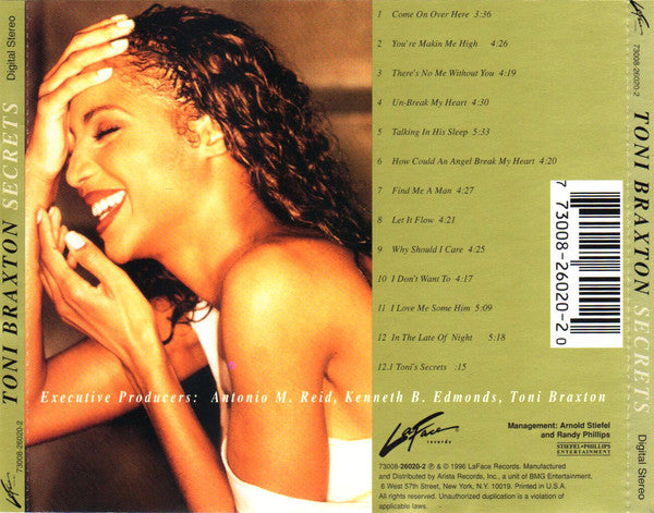 Toni Braxton : Secrets (CD, Album)