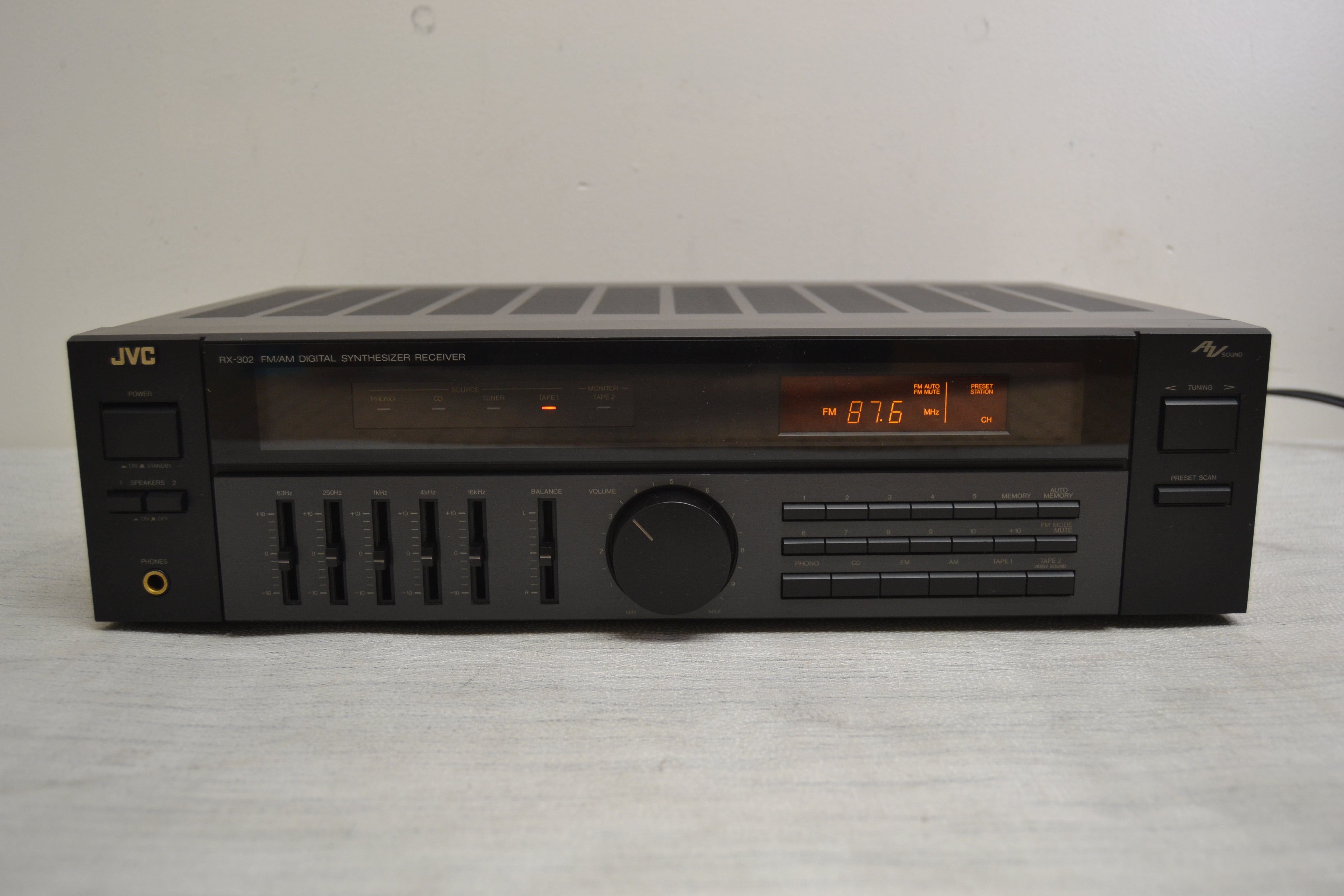 JVC RX-302 Stereo Receiver * 60W RMS * Fully Serviced *