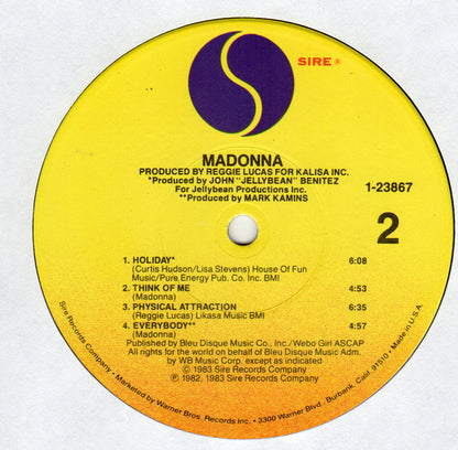 Madonna : Madonna (LP, Album, RE, Win)