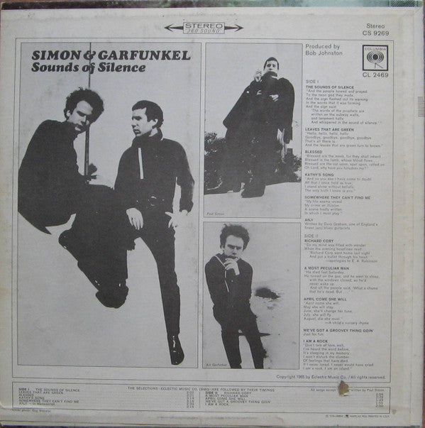 Simon & Garfunkel : Sounds Of Silence (LP, Album, RP, Pit)