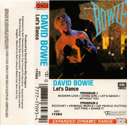 David Bowie : Let's Dance (Cass, Album, XDR)