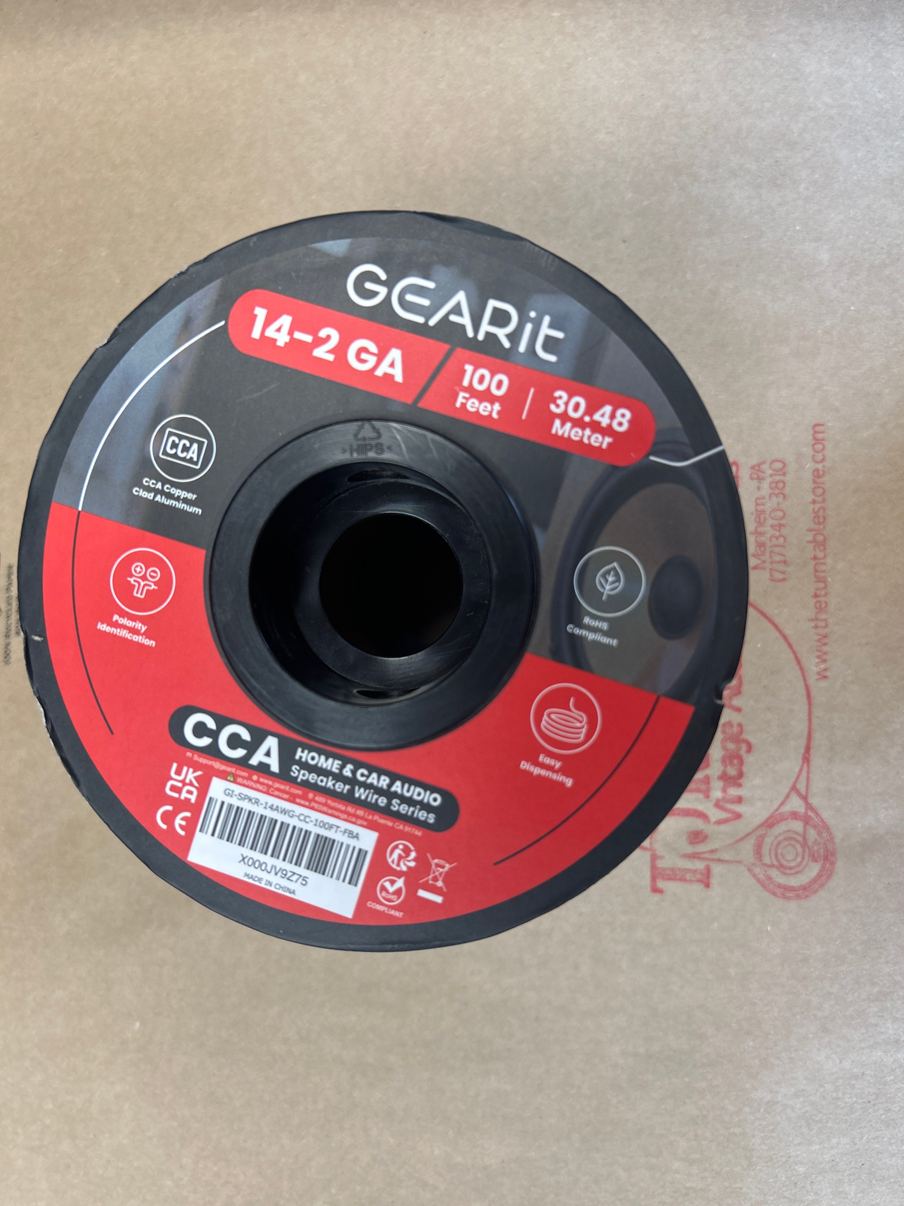 GEARit Speaker Wire 14 Gauge 100ft