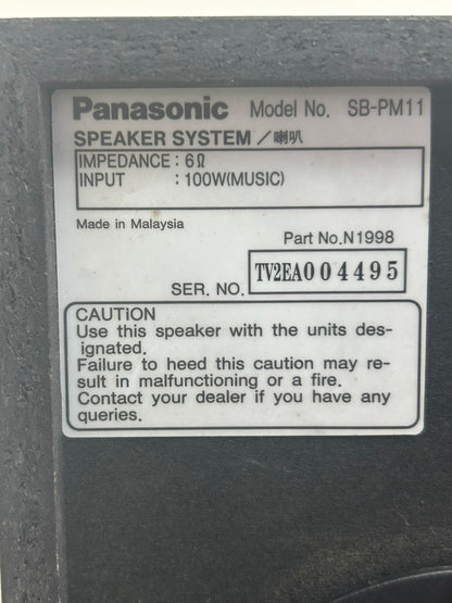 Panasonic SA-PM12 CD Stereo System * 5 Disc Changer * Radio * Cassette * Speakers