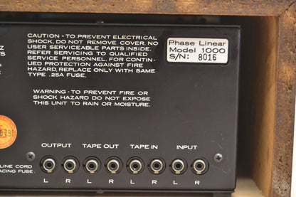 Phase Linear 1000  Autocorrelator Noise Reduction System (1976) * Fully Serviced