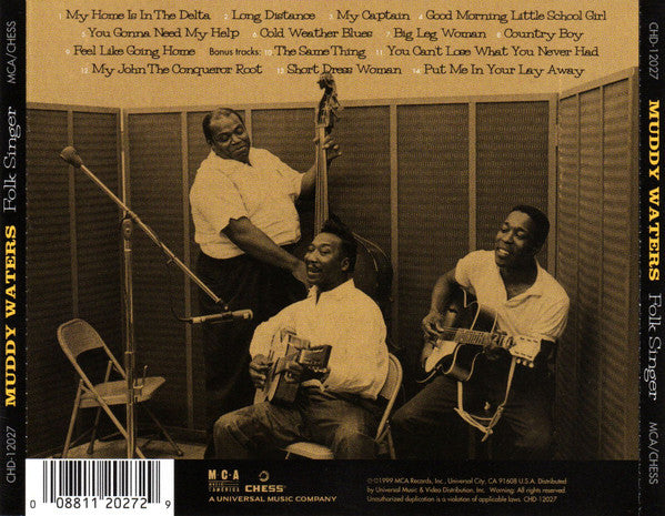 Muddy Waters : Folk Singer (CD, Album, RE, RM)