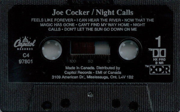 Joe Cocker : Night Calls (Cass, Album, Dol)